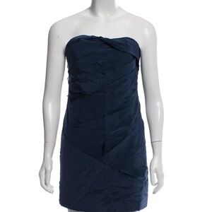 Alice + Olivia Midnight Blue Strapless Dress